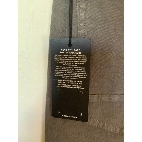 Hudson | NEW Slate Grey Blake Slim Straight Jean Size 36 - Picture 5 of 10